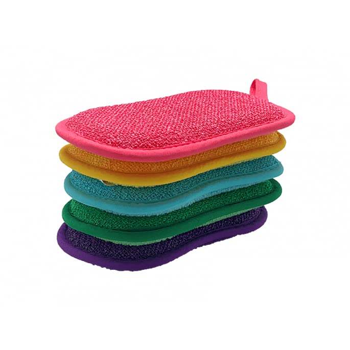 Set di 15 spugne per stoviglie lavabili – Clever SPONGE – Venteo – Non graffiante double face La cucina antibatterica in microfibra spugna pulisce efficacemente tutte le superfici