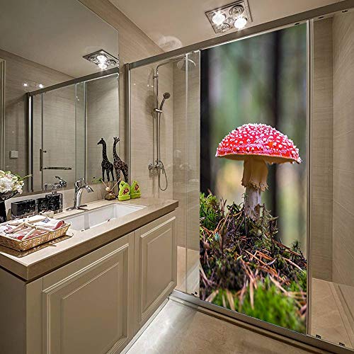 Papier peint autocollant amovible et imperméable effet champignon 3D - 6