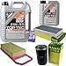 Produktbild QR-PARTS 69340256 Filter Set Inspektionspaket 6 Liter Motoröl Top Tec 4200 5W-30 MANN-FILTER Innenraumfilter Luftfilter Ölfilter