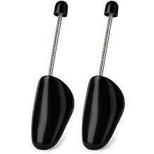 Shoe Trees for Men & Women, 1 Pair Adjustable Spring Shoe Shapers, Black