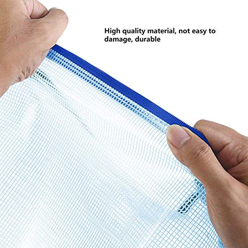 Ofilon Zipper Envelope Pouch, Pack Of 10, Water-Resistant Pvc Zippered File Bag Storage For Office Document, Business Receipts, Magazines, Toys, Cosmetics,Travel Accessories Organizer (A4 13.2"X9.5") #TOP2