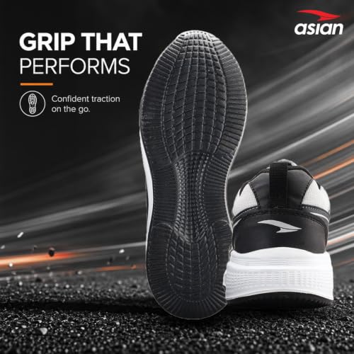 Image of ASIAN Wonder-34 Men's Running Shoes | Breathable Mesh Upper, Cushioned Sole, Lace-Up Comfort, Sports Shoes