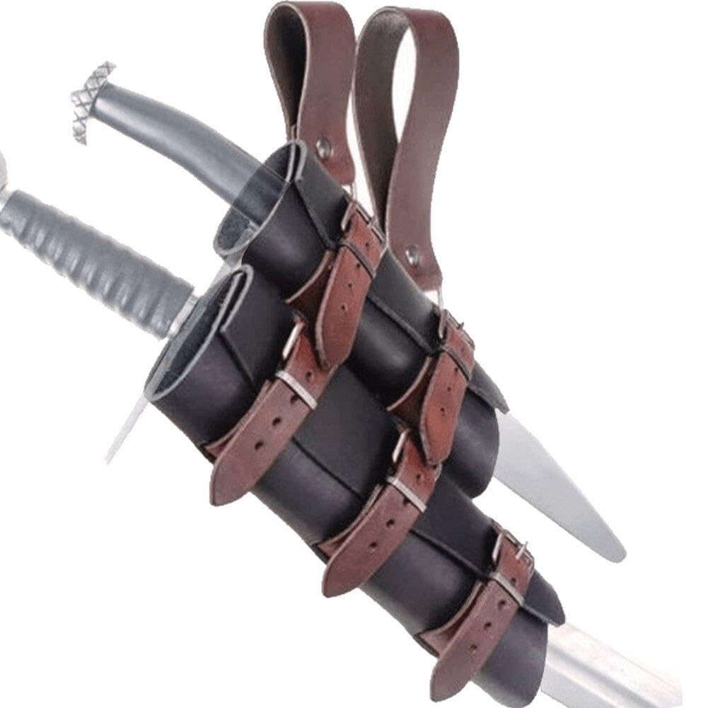 Holster médiéval en cuir de qualité supérieure pour costume de chevalier