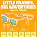 BABY SUNNIES Polarisierte Baby Sonnenbrille mit Riemen - 0-24 Monate, 100% UV-Schutz, Bruchsicher & Flexibel - Kinder Sonnenbrillen BPA Frei - Sonnenbrille Kleinkind - Pfirsich