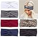 Produktbild Boho-Stirnbänder für Damen, elastisch, gedrehter Knoten, Haar-Accessoires für Mädchen und Frauen, 6 Stück