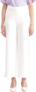 FableStreet Wide Leg Pants - Off White Price In India