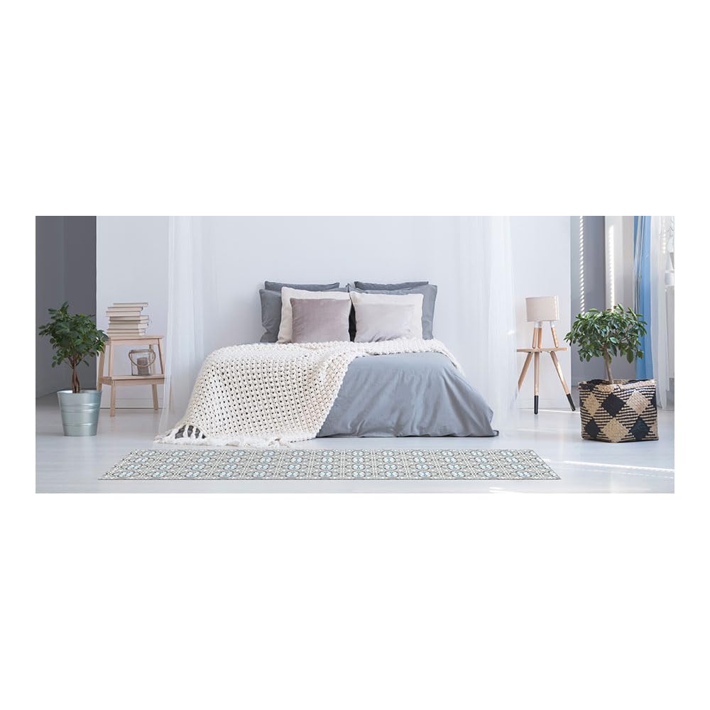 Tapis Vinyle matelassé Croma Hidra Taupe 60 x 200 cm