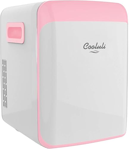 Miniatura 13 de Cooluli minirefrigerador de 15 L para habitación, auto, escritorio de oficina y dormitorio universitario; enfriador y calentador portátil de 12 V
