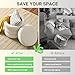 Krcix Round Ottoman with Storage Boucle Ottoman Stool with Storage Removable Lid for Living Room Modern Vanity Sorage Stool Foot Rest Bedroom Dorm Gift Set of 1 (White)