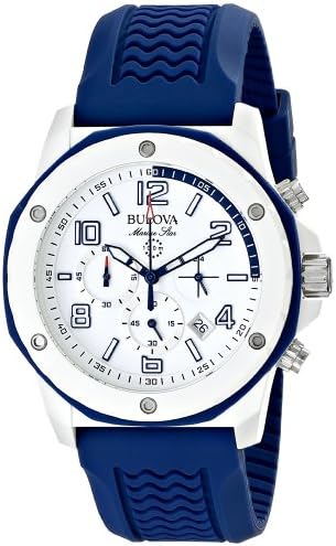 Reloj Bulova para mujer Marine Star 98P172 tablero color nacarado en  cerámica y acero color blanco - Simaro.co