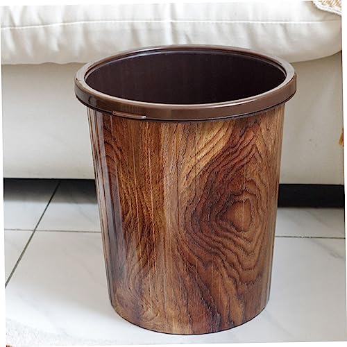Bote de basura rectangular de cocina MAGICLULU 12L marrón miniatura 2