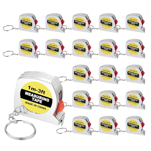 20 mini cintas métricas retráctiles de 1 metro miniatura 1