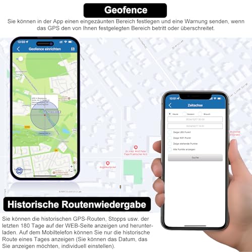 TKMARS 4G GPS Tracker Auto GPS Tracker Ohne ABO 20000mah,Standby-Zeit Von 240 Tagen mit Kostenloser App, Stark Magnetisch und Wasserdicht