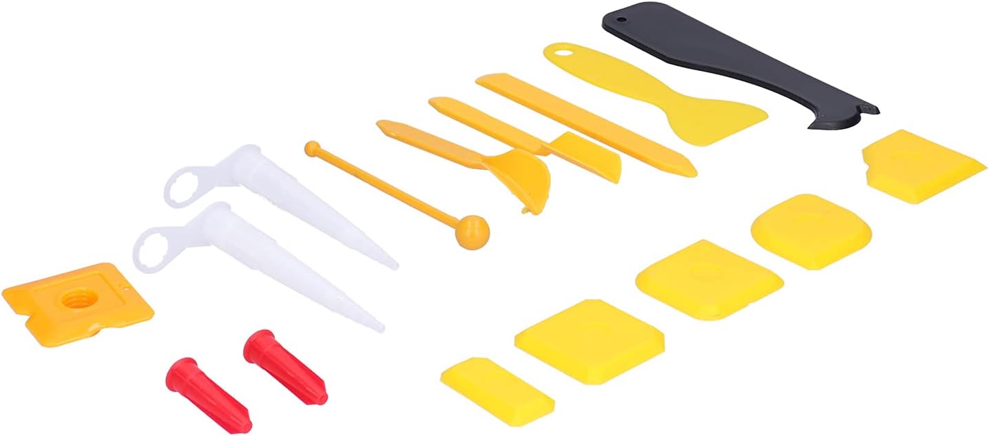 16Pcs Premium Caulking Tool Set for DIY Home Improvement Projects, Hard Silicone Material, Ideal for Sealing, Repairing Gaps and Removing Glue