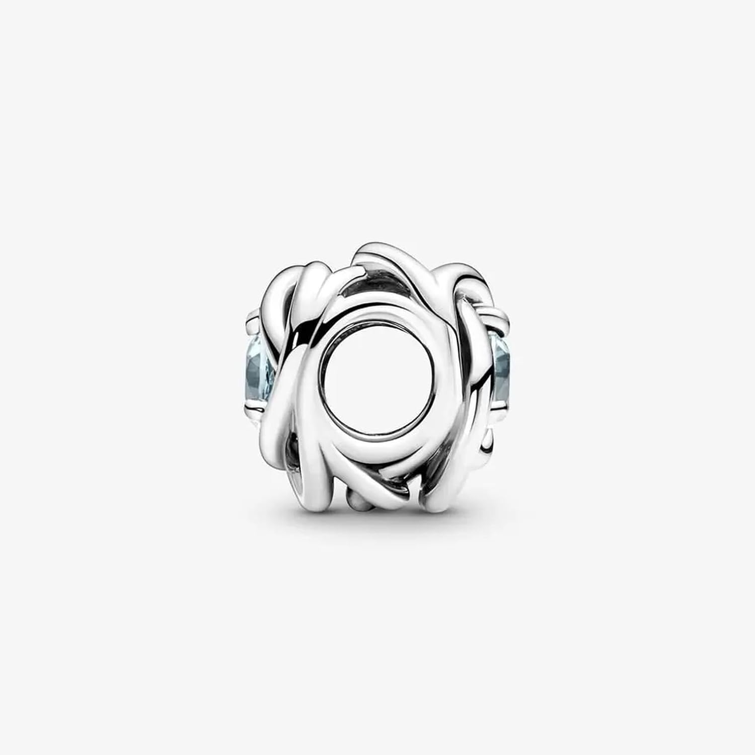 PANDORA True Red Eternity Circle Charm - Compatible Moments - Gift for Her - Made with Sterling Silver and Man-made Crystals - with Gift Box