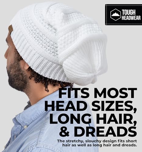 Image of Tough Headwear Slouchy Oversized Beanie Hat - Warm Winter Hats for Women - Stretch Fit Mens Beanie