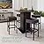 Best Choice Products 5-Piece Outdoor Wicker Bar Table Set for Patio, Poolside, Backyard w/Built-in Bottle Opener, Hidden Storage Shelf, Metal Tabletop, 4 Stools - Brown