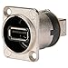 Neutrik NAUSB-W USB A to USB B Chassis Mounting Coupler