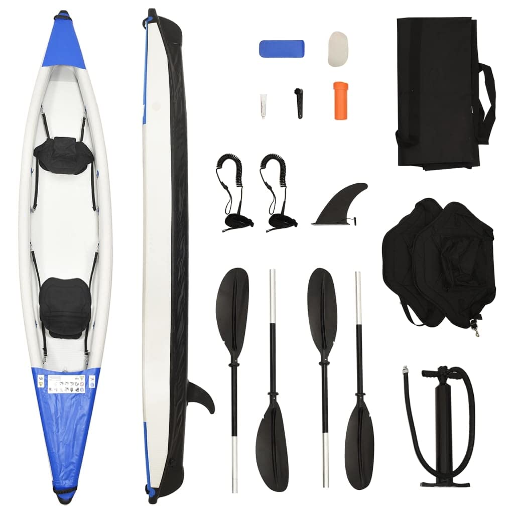Articoli Sportivi - Kayak Gonfiabile Blu 424x81x31 cm Poliestere