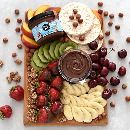 Feel FIT Protein Nut Kakao-Haselnuss Aufstrich, ohne Zuckerzusatz, 19% Eiweißcreme, ohne Palmöl, geschmeidige Konsistenz (6 x 200 g)