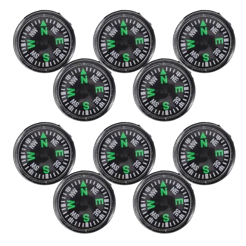 Set de 12 brújulas pequeñas para camping y senderismo