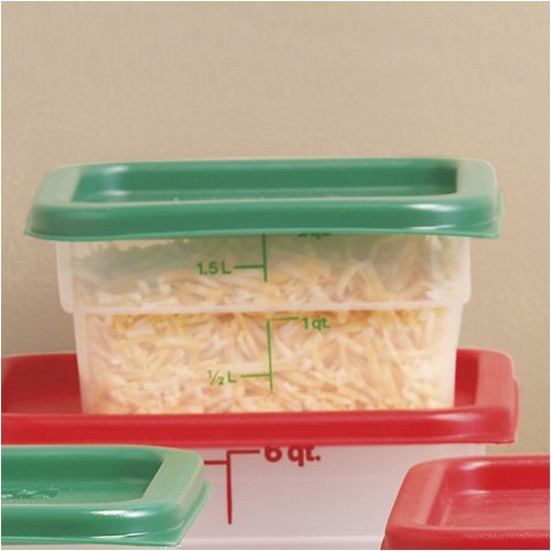 Cambro CamSquares 2 Qt Square Container, 3-Pack with Lids — Cambro — Made in California