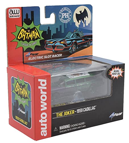 Auto World X Premium Hobbies 4Gear Batman The Joker 1959 Cadillac Ho Scale Slot Car Cp7944 #TOP7