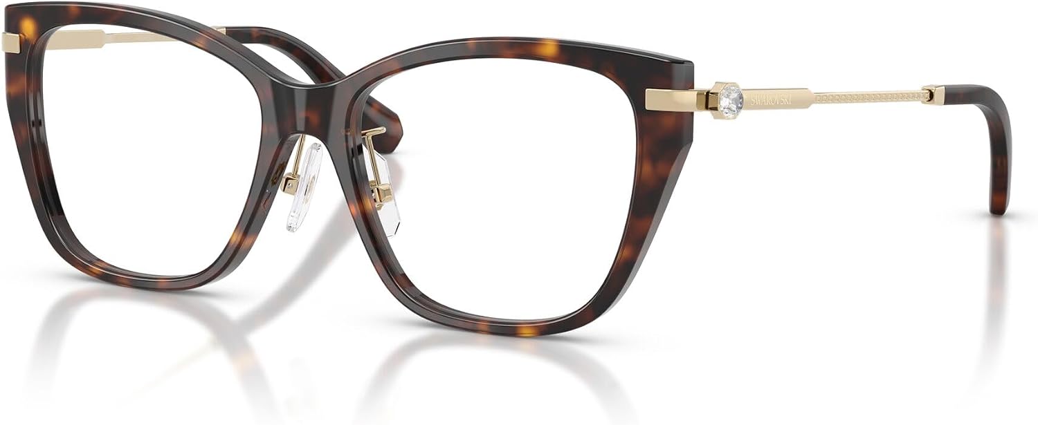 Swarovski womens Sk2060f Low Bridge Fit Cat Eye Prescription Eyewear Frames