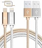 LAX iPhone Charger Lightning Cable - MFi Certified Durable Braided Apple Lightning USB Cord for iPhone 11/11 Pro Max/XS Max/X/iPad, iPod & More 2 Pack