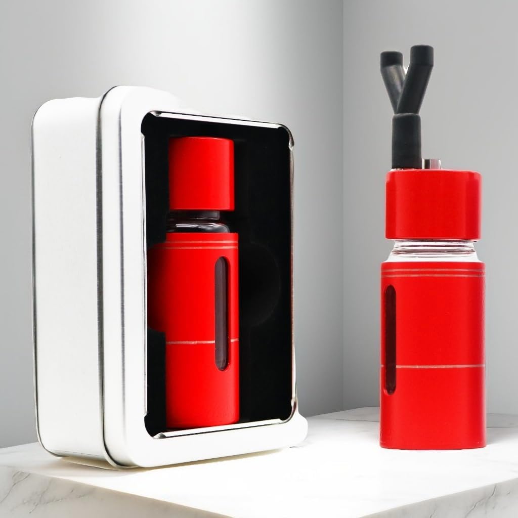 Leakproof Aroma Inhaler Bottle, Poppers Bottles, No Liquid Inside, Home Fragrance Accessories (Red)