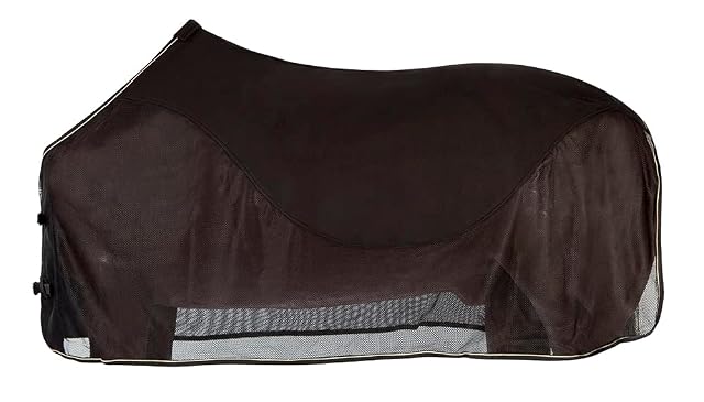 PFIFF 100489 - Manta antimoscas con Forro Polar (165 cm), Color Negro