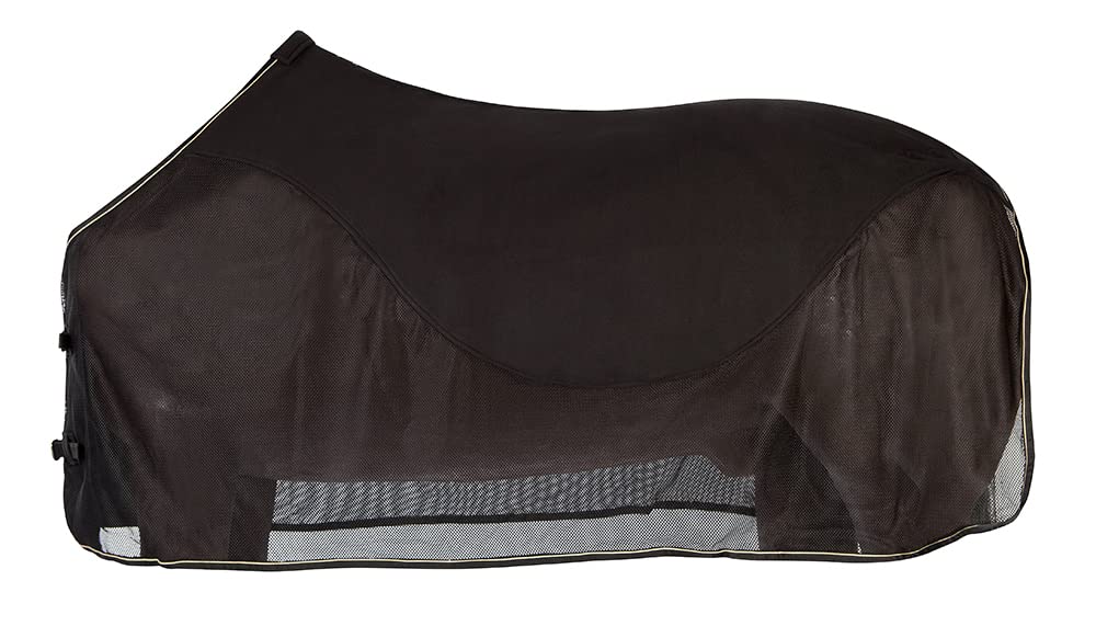 PFIFF 100489 - Manta antimoscas con Forro Polar (125 cm), Color Negro