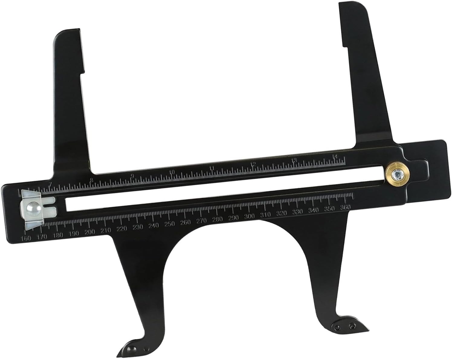 Scale Combination Brake Resetting Gauge,Carbon Steel Brake Drum Measuring Tool 6.5-14.25 in Brake Resetting Gauge Tool for Rear Drum Brakes, Parking, Hand Brakes, Rotor Reset