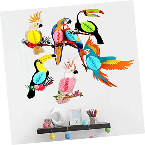 GALPADA 6 Pçs Decoração De Ninho De Pássaro Decoração De Verão Guirlanda Decoração De Festa De Verão