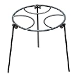 Aymzbd Campfire Tripod Pot Rack Foldable Legs Dutch Oven Folding Camping Grill Stand for Fishing Picnic Barbeque, 27cm