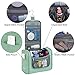 WANDF Large Hanging Toiletry Bag Travel Cosmetic Makeup Organizer Water-Resistant Shower Bathroom Bag for Women and Men (Green)