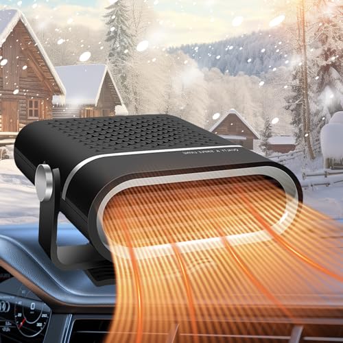 Upgraded Car Heater, Quick Heating and Cooling, Instant Defrosting and Defogging for 12V Plug in...