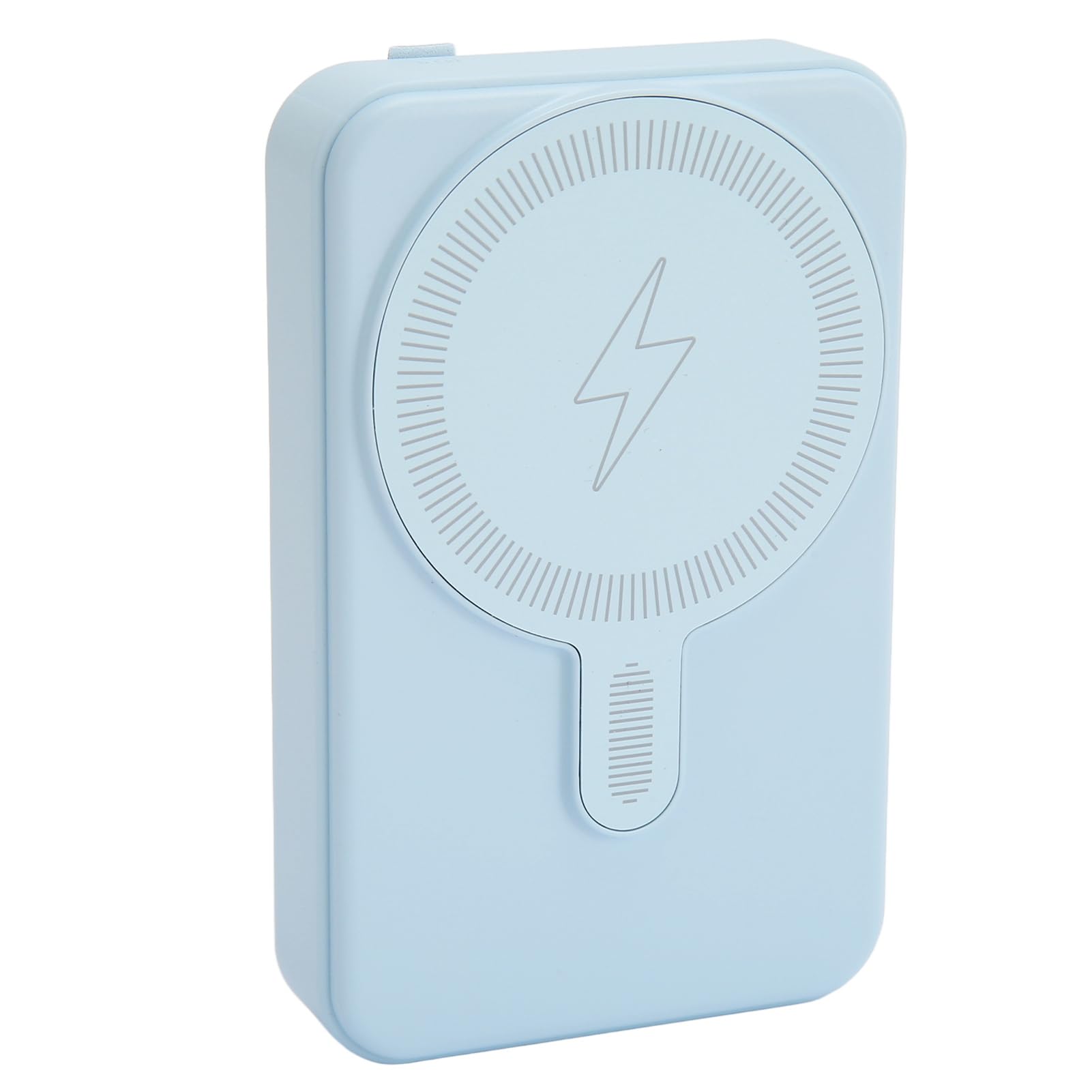 Banco de Energía Magnético de 10000mAh para 14 13 12 Series, Pantalla LED con Imán Fuerte, Cargador Portátil Inalámbrico, Soporte Plegable de Carga Rápida de 15W, Excelente Seguridad (Blue)