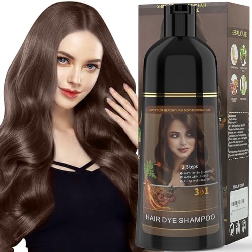 Mydwo Coffee Color Hair Dye Shampoo 3 in 1, Instant Herbal