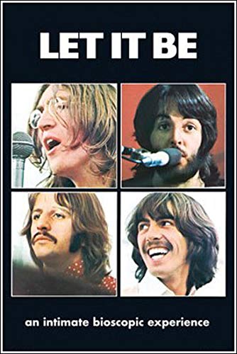 The Beatles Let It Be Poster + Aluminum Frame White 92x61.5cm LP