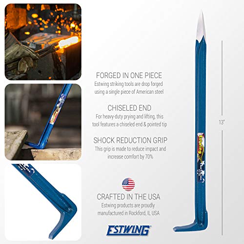 Estwing Gp-100 Geologist Paleo Pick And - Gp18 Gad Pry Bar - 18" Forged Geological Tool With Pointed Tip & Chisel End - Gp-18 #TOP5