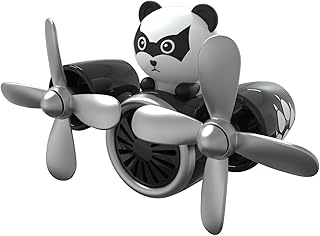 Panda Pilot Car Air Fresheners Car Fresheners Car Vent Air Freshener with 2Pcs Fragrance Tablets Creative Car Decoration Perfect for Car Accessories