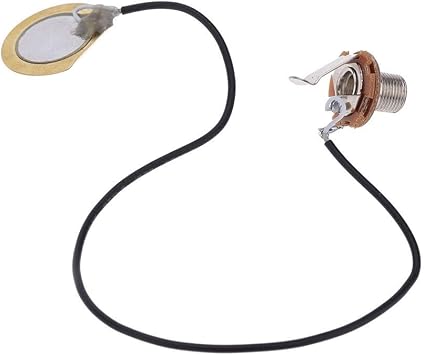 Musical Instrument Accessories Acoustic Guitar Transducer Prewired Amplifier Piezo Pickup Jack Accessory Color Yellow