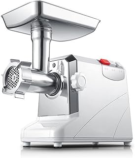 Automatic Meat Grinder Desktop Stainless Steel Small Commercial Household(white-Fruit peach5,Au)