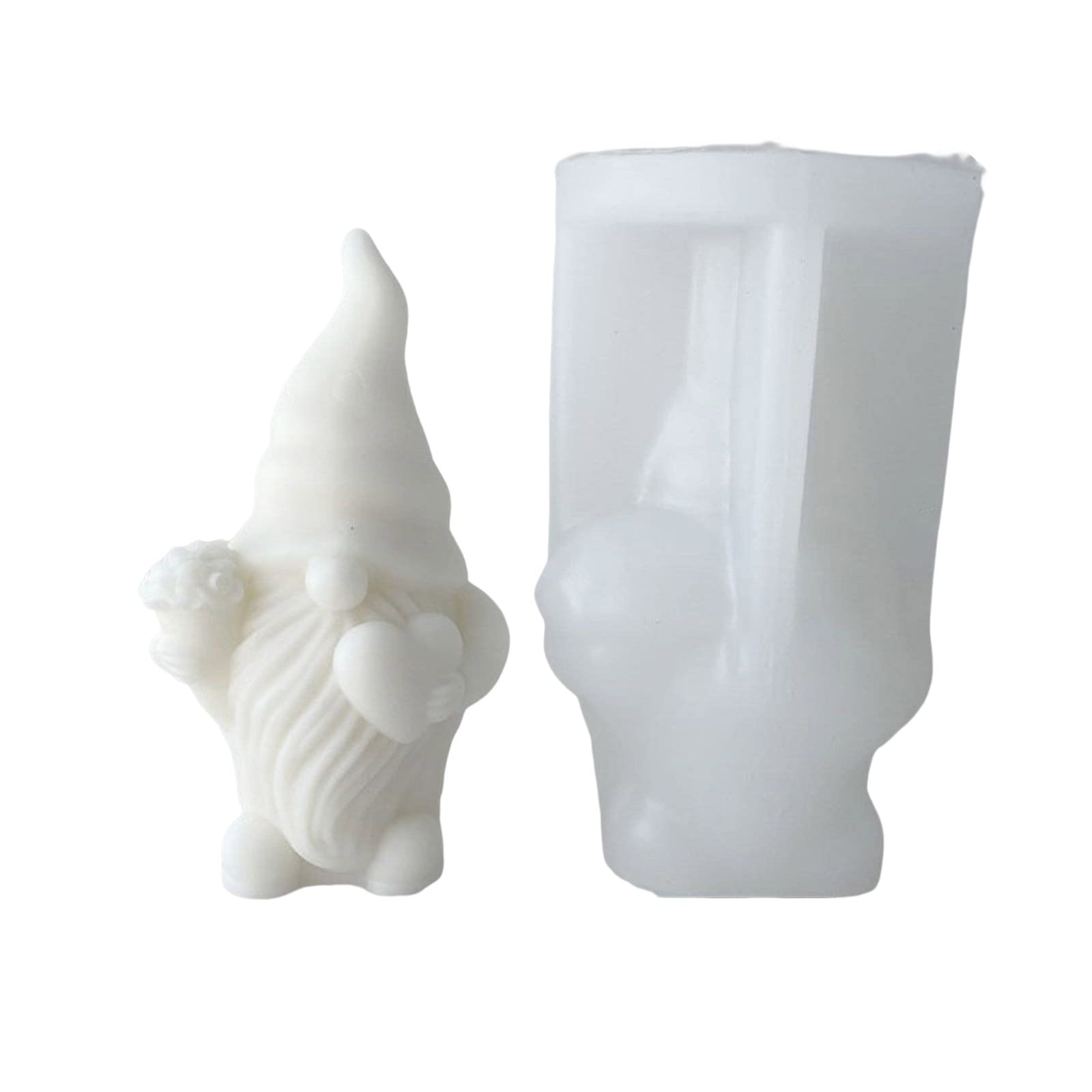 Maxtonser Valentines Silicone Gnomes Mold Lovely Aromatherapys Candle Mold Epoxy Dwarf Plaster Mold for Soap Present Candle Making