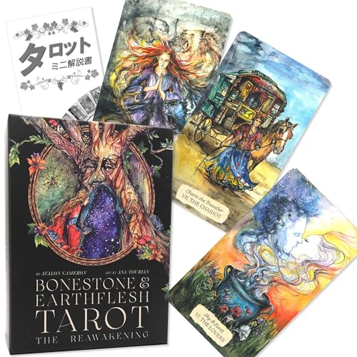 �{�[���X�g�[�����A�[�X�t���b�V���E�^���b�g Bonestone & Earthflesh Tarot: The Reawakening �^���b�g�肢�� ���{�������t�� ���K�i �^���b�g�J�[�h 78��