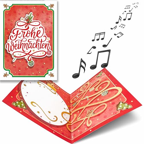 bentino MUSIK-Weihnachtskarte All I want for Christmas mit extra...