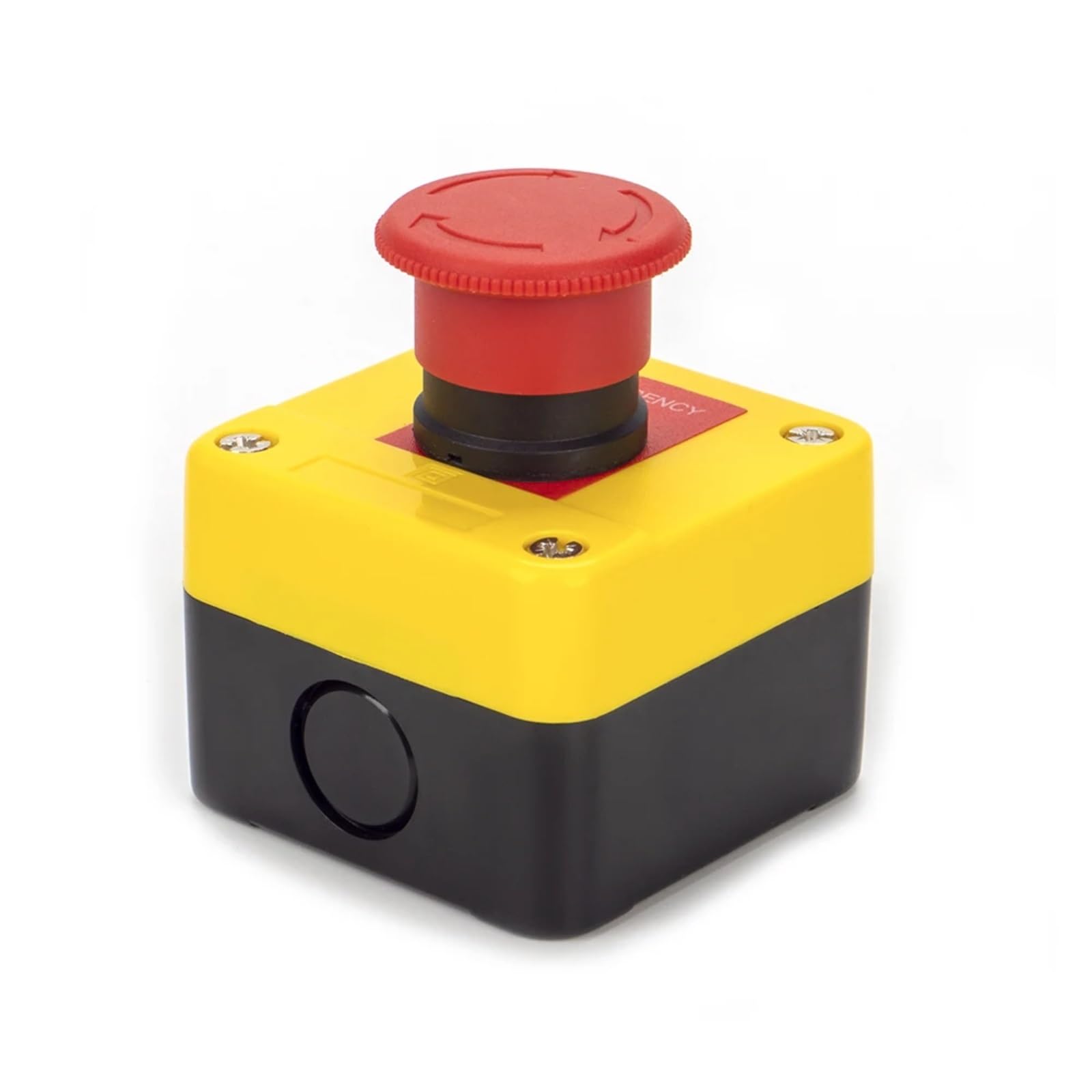 Interruptor pulsador de parada de emergencia con cabezal hongo, caja de control for elevadores, normalmente abierto y cerrado, XAL-J174H29