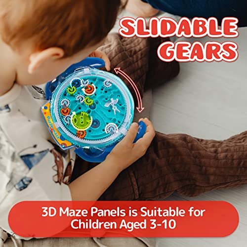 Mind Puzzles For Kids 3-8, 3D Maze Puzzle For Kids, Brain Teasers Gravity Ball Game Maze Ball Puzzle Toy Gifts For Kids Teens Adults, Hard Challenge. Labyrinth Game Marble Maze With Two Steel Marbles #TOP2