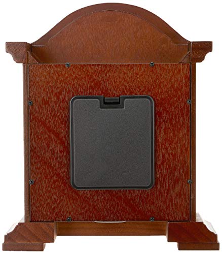 Bedford Clock Collection Redwood Mantel Clock With Chimes #TOP2